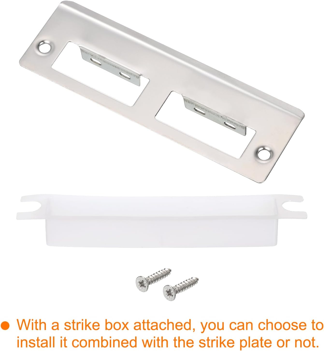 128mm X 42mm 201 Stainless Steel Latch Strike Plate for Door Frame