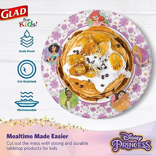 Glad Disney Princess Party Plates for Kids