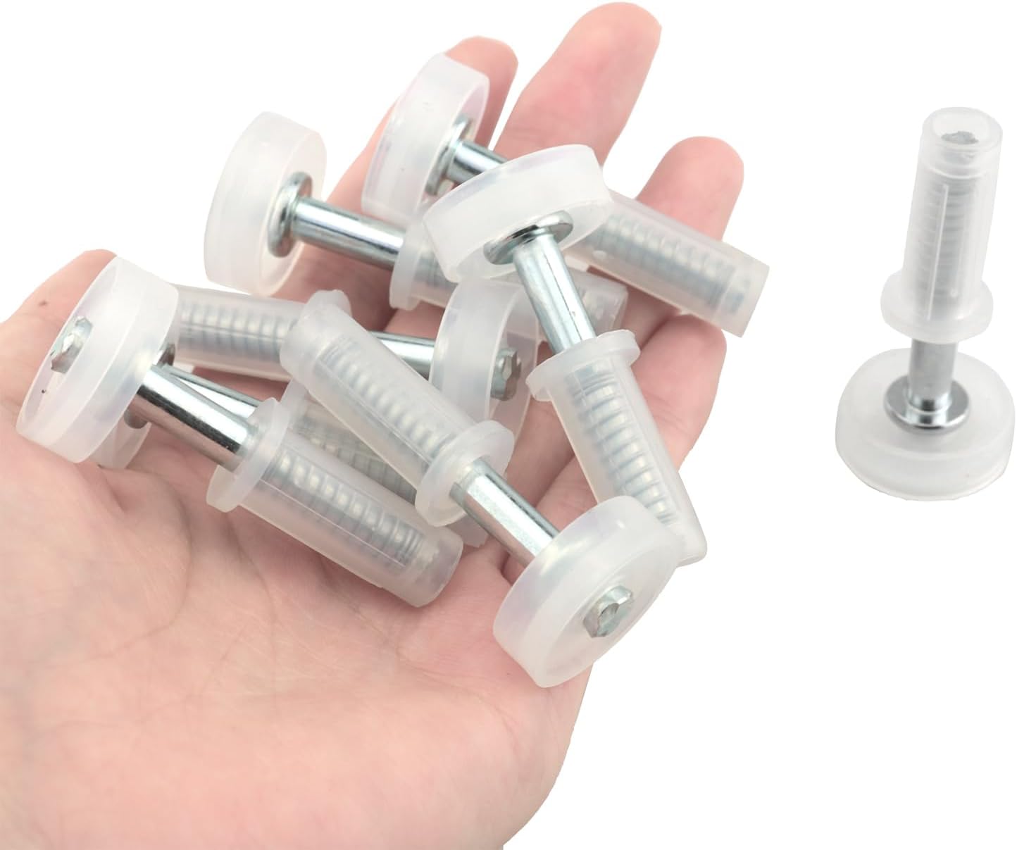 ZZHXSM 8-Piece Bi-Fold Door Guide for Home Use - Stainless Steel and Plastic