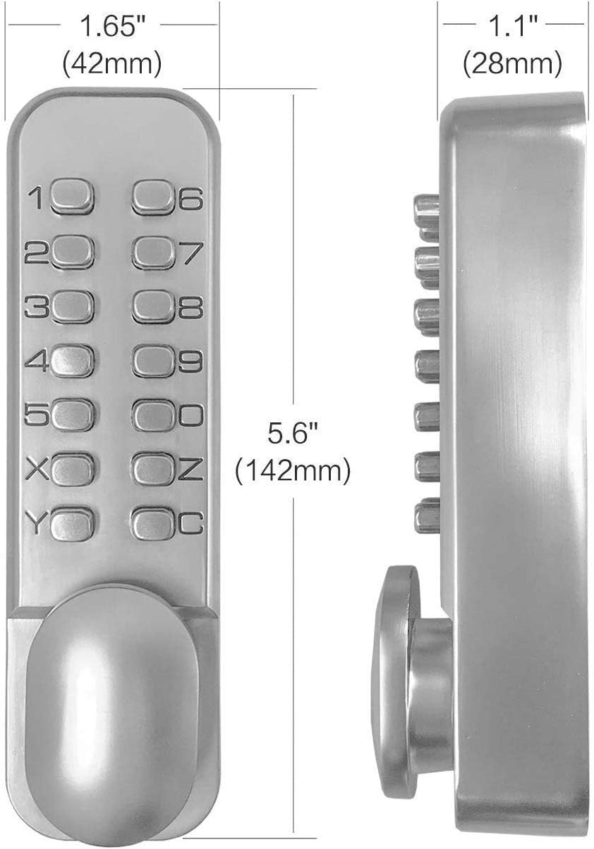 Spotacts Keyless Door Lock for Home Office 2-38 and 2-34 Installations Zinc Alloy Security