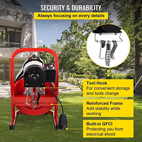VEVOR 75ft Steel Drain Cleaner