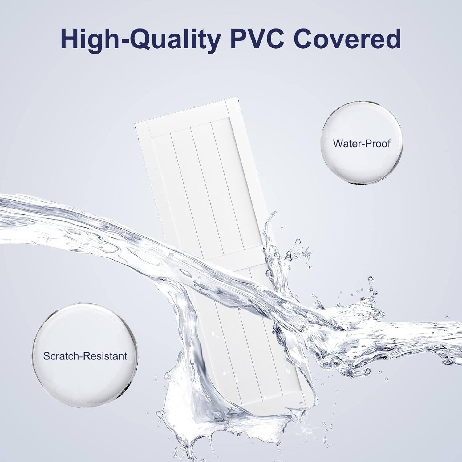 SmartStandard 30 x 84 inch White Sliding Barn Door with Hardware Kit and Handle