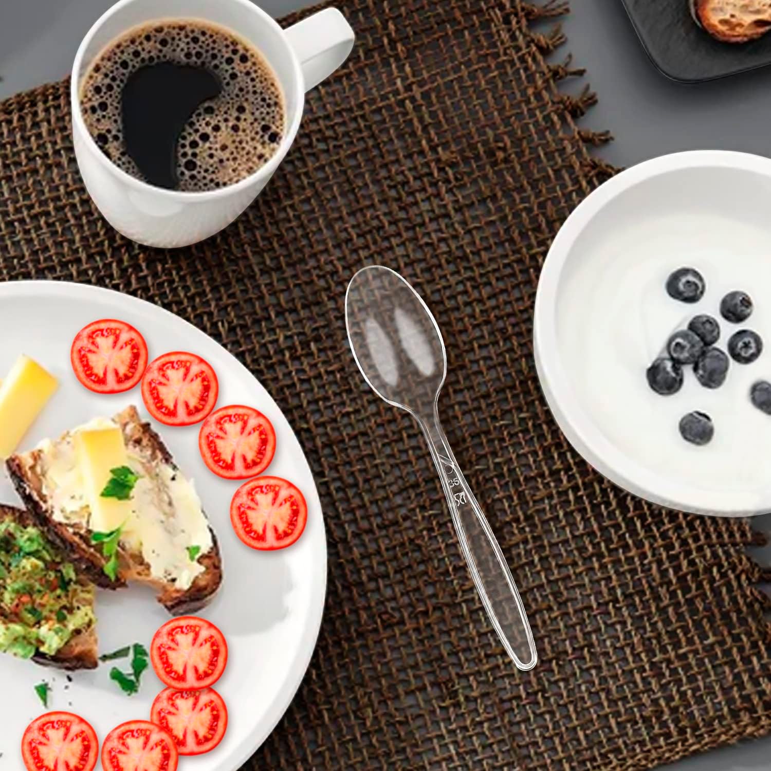 Straightforward Selection 360-Piece Party Cutlery Set for Parties Weddings and More