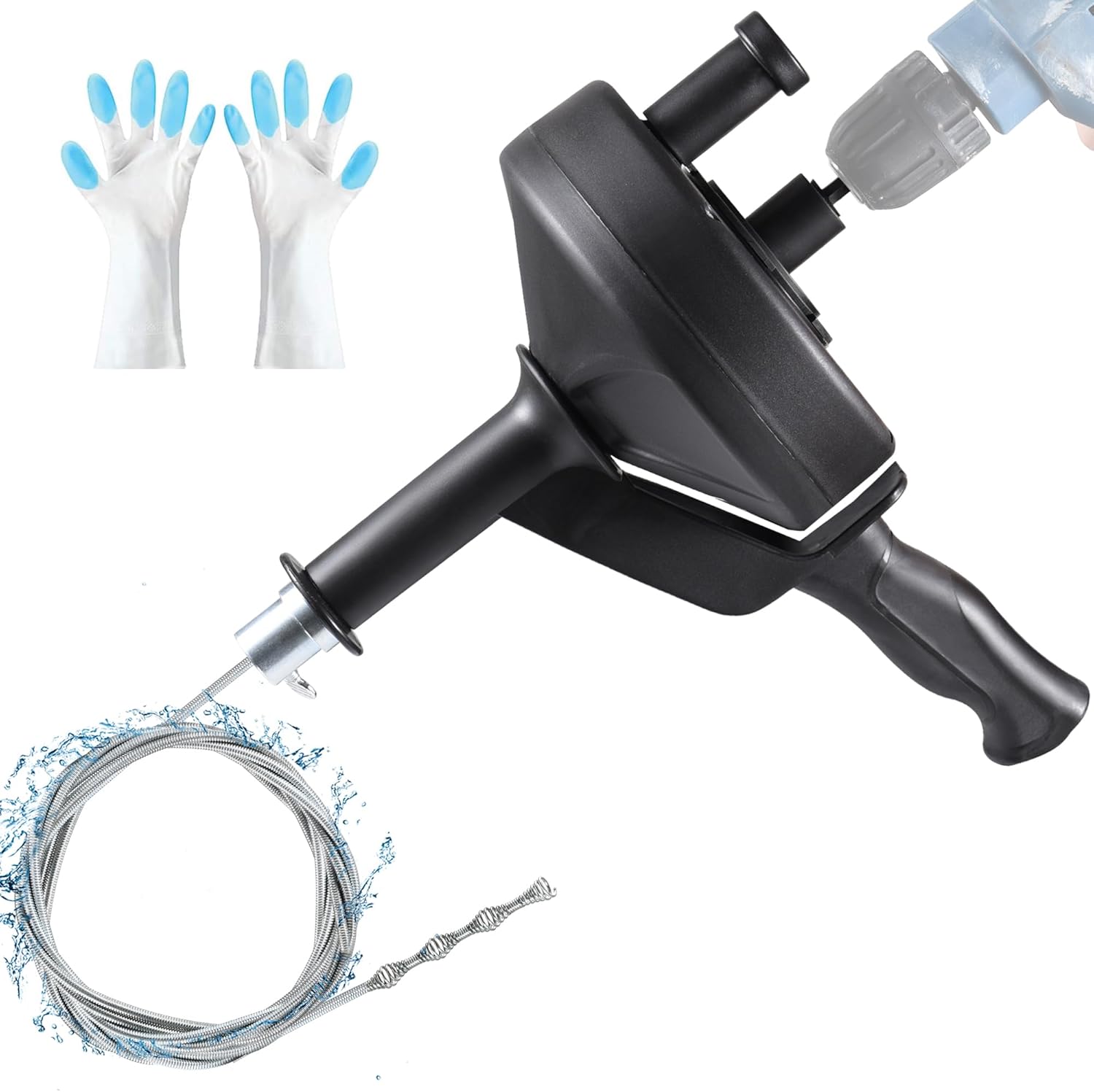 Professional Drain Snag Eco-Friendly 33ft Spring Steel Drain Auger for Home Commercial Use