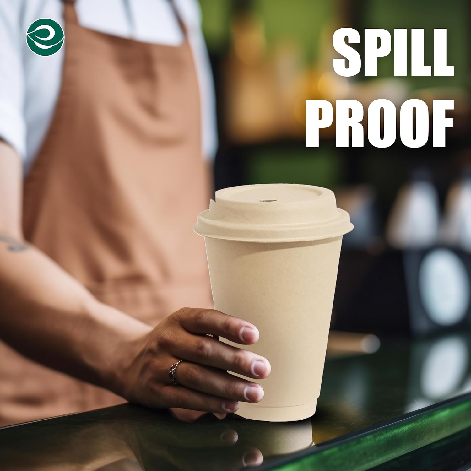 Sturdy 16oz compostable hot cups for home cafe and events Eco-Friendly Perfect Gift