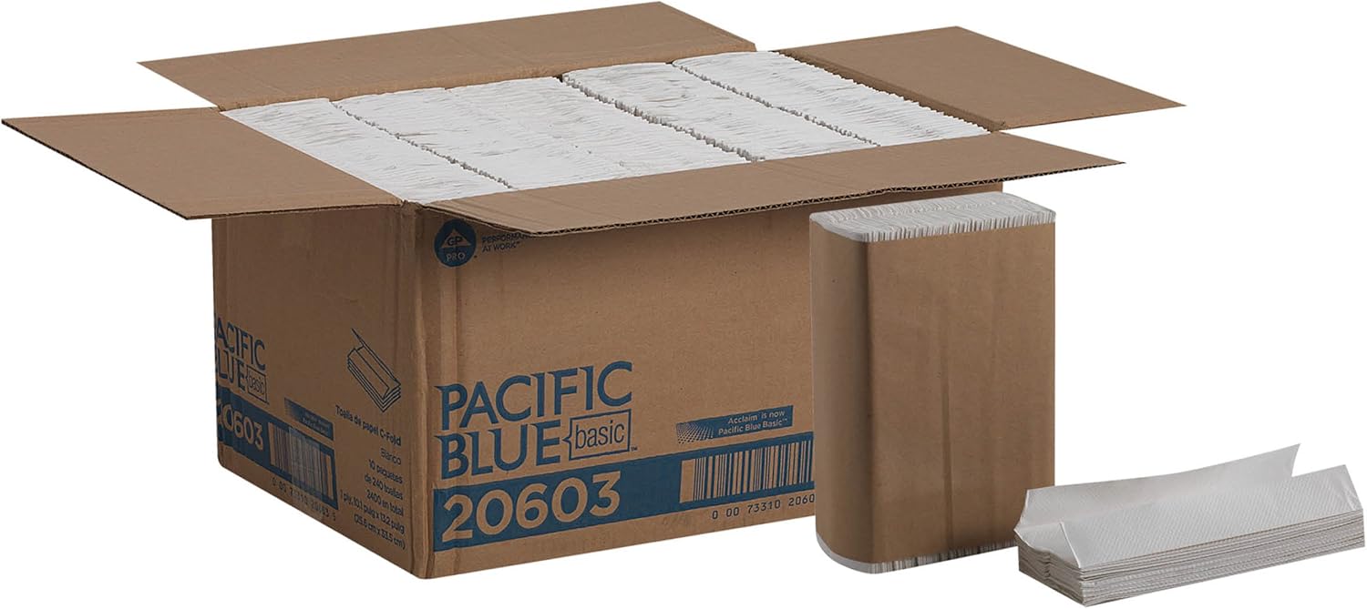 Georgia-Pacific Pacific Blue Basic C-Fold Paper Towels 240 per Pack 1