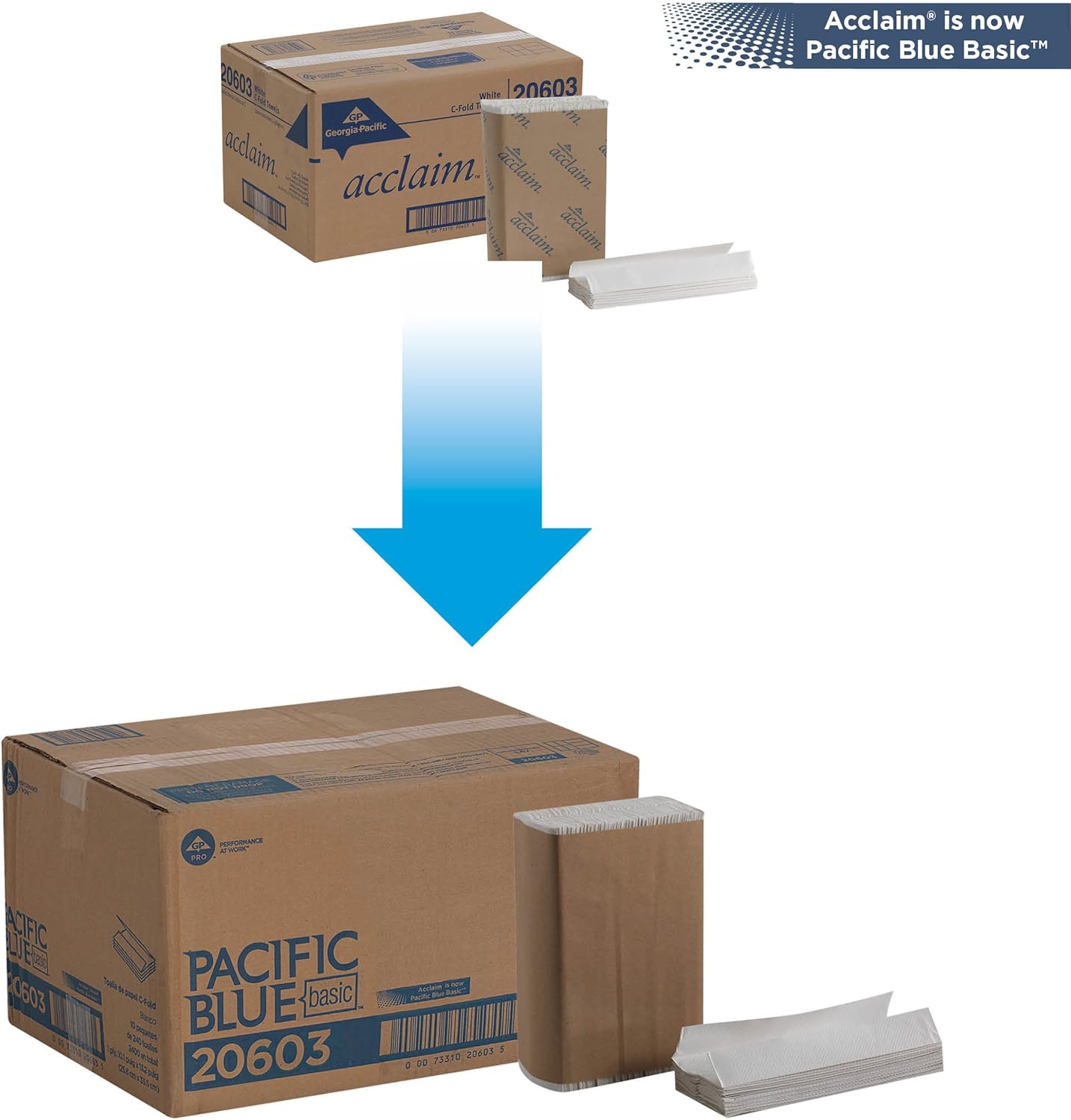 Georgia-Pacific Pacific Blue Basic C-Fold Paper Towels 240 per Pack 1