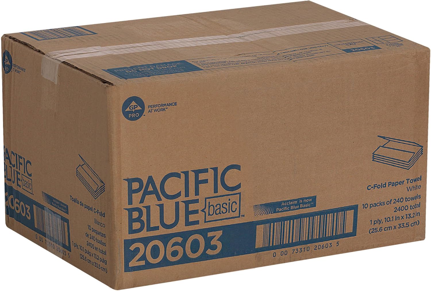 Georgia-Pacific Pacific Blue Basic C-Fold Paper Towels 240 per Pack 1
