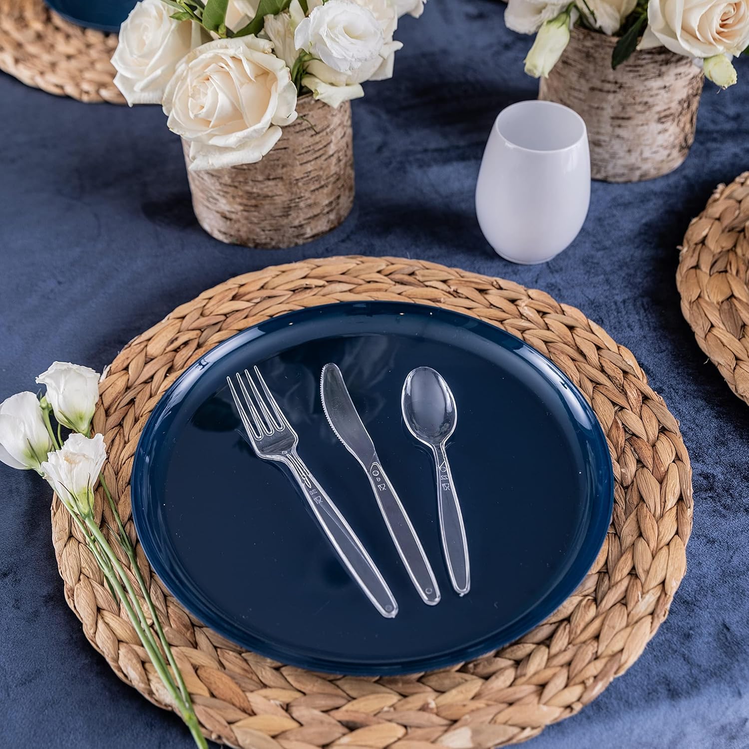 Straightforward Selection 360-Piece Party Cutlery Set for Parties Weddings and More